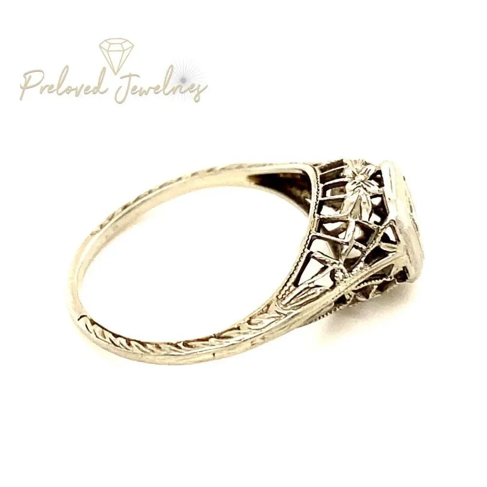 ‎Vintage 18k Diamond Ring